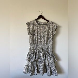 Reiss Frilly Silk Party Dress
